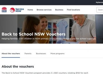 “NSW 주 학부모들, ‘Back to School’ 바우처 신청하세요”