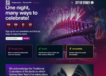 City of Sydney, ‘New Years Eve 이벤트’ 안내 웹사이트 공개