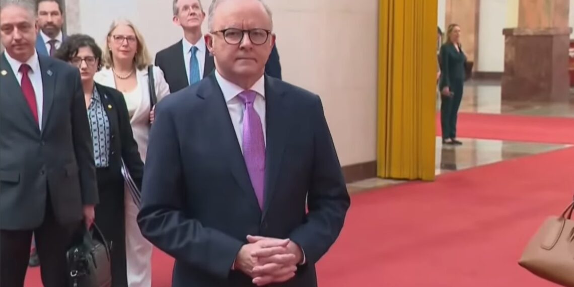 알바니즈, 시진핑과 정상회담. 국제 질서 속 안정과 협력 강조