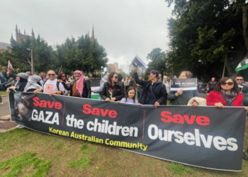독자투고/시드니 한인들, GAZA 지구 평화를 위한 행진에 함께하다