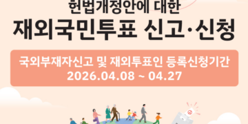 헌법개정안에 대한 재외국민투표 신고,신청